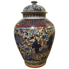 18th Century Japanese Arita Clobbered Vase