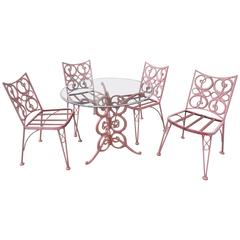 1950s Cast Metal Patio Set