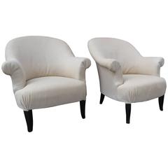 1930s Pair of French Armchairs