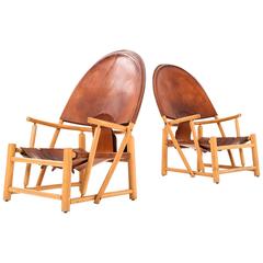 Pair of Werther Toffoloni and Piero Palange "Hoop" Lounge Chairs 1
