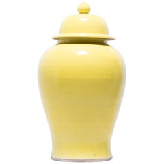 Antique Chinese Citron Baluster Jar