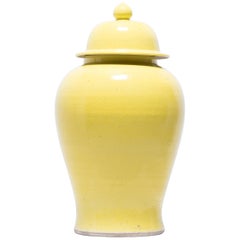 Citron Yellow Chinese Baluster Jar