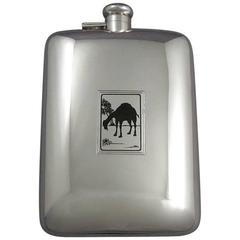 Large Sterling Silver Flask