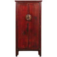 Antique 18th Century Ming Chinese Two-Door Cabinet