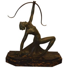 Art Deco Bronze Archer Statue