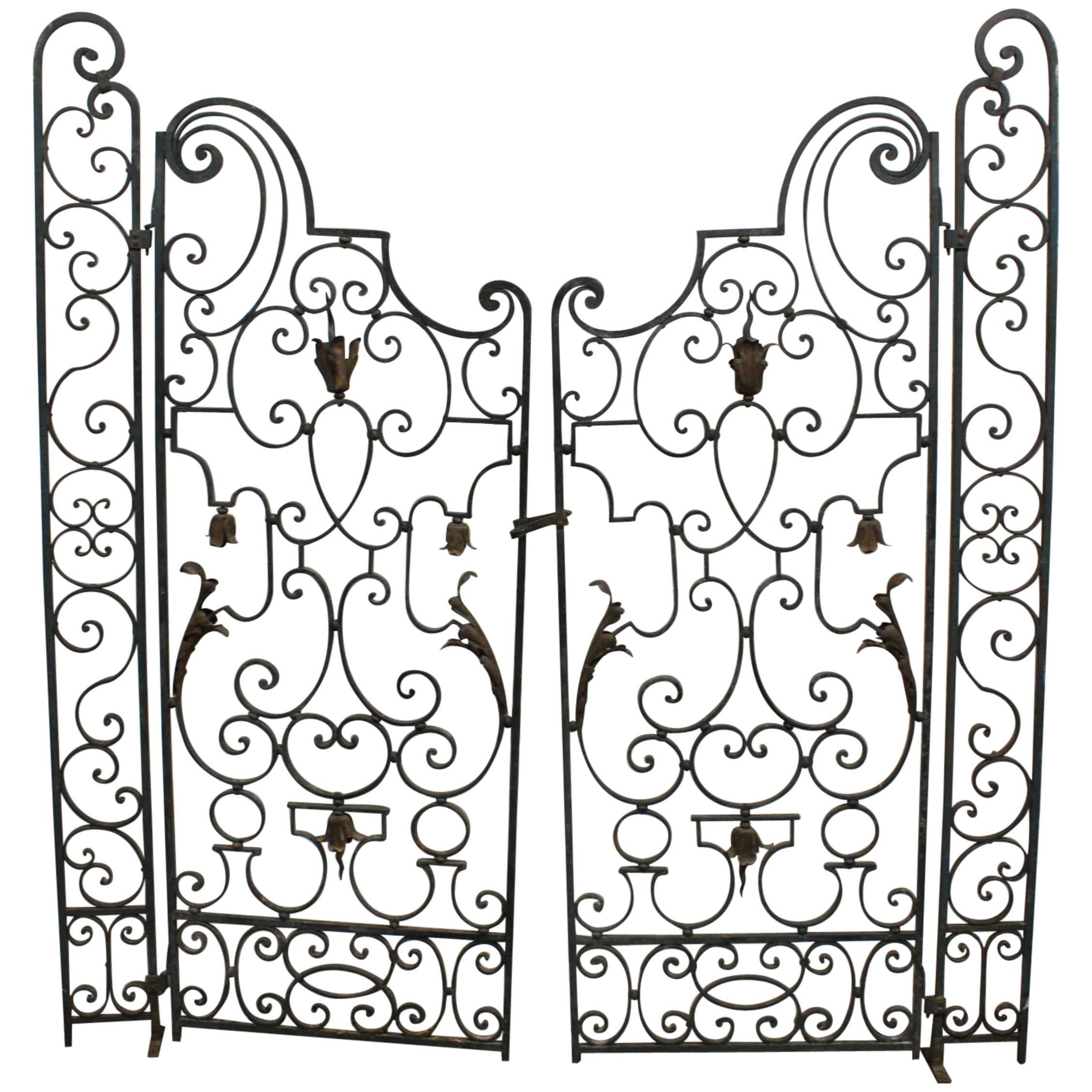 Pair of 19th Century French Iron Gate