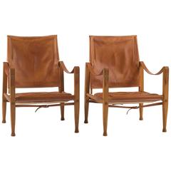 Pair of Kaare Klint Safari Chairs for Rud. Rasmussen 12