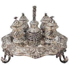 20th Century Sterling Silver Inkstand, 1970s 3