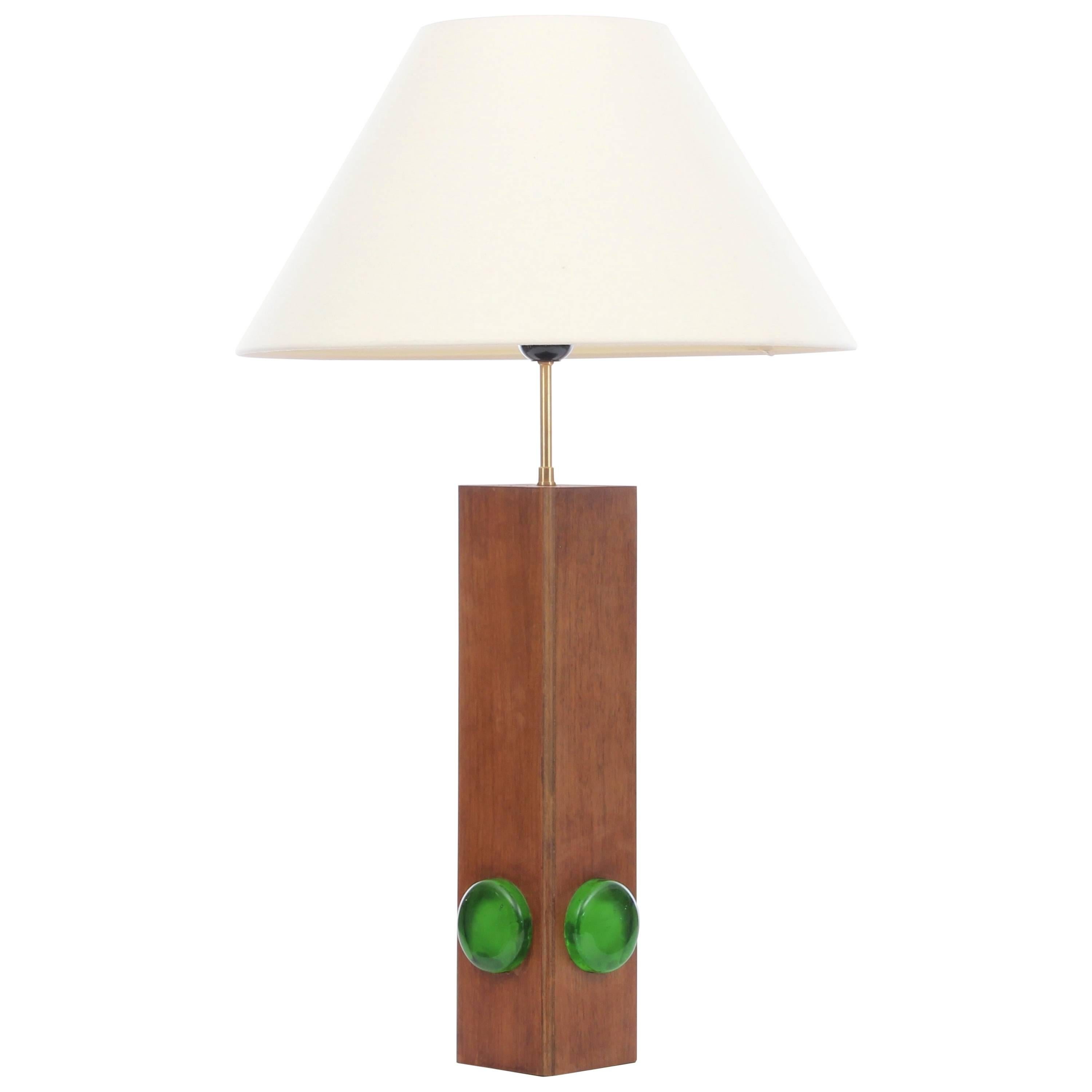 Mid-Century Modern Scandinavian Huge Teak Lamp For Sale