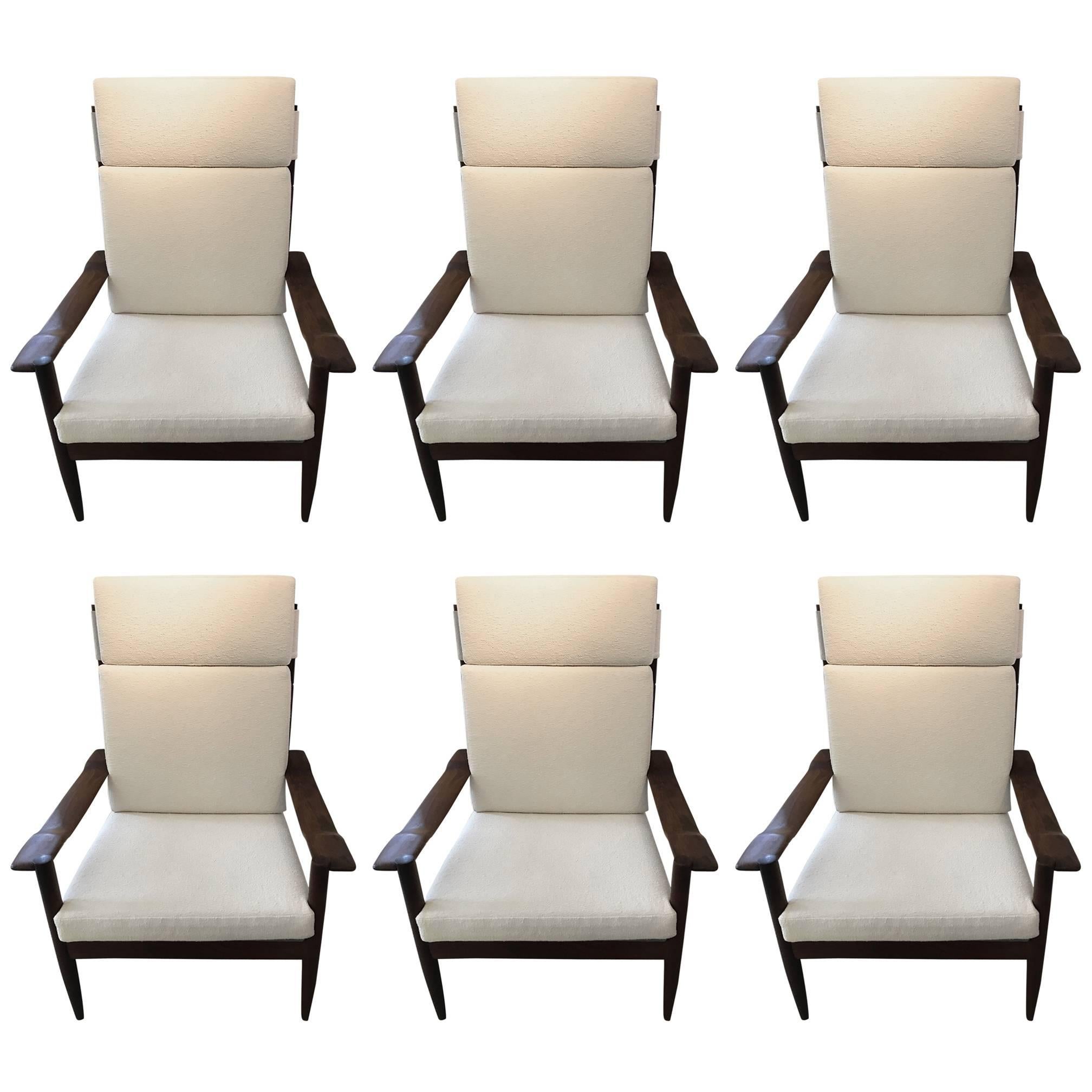 Set of Four Danish Armchairs For Sale