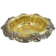 Tiffany Sterling Silver Bowl with Holly Motifs