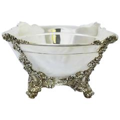 Tiffany Sterling Silver Bowl with Cast Floral Motifs