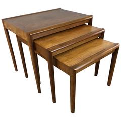 Used Danish Walnut Nesting Tables