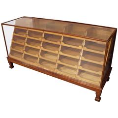 Antique Mahogany Counter / Haberdashery with 25 Drawers