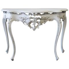 Louis XV Style Painted Console Table