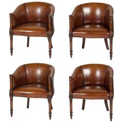 Set of Four Mahogany Tub Chairs