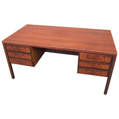 Retro Rosewood Desk, Model 77, by Gunni Omann for Omann Jun Møbelfabrik