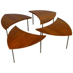 Rare Set of Four FD523 Tables by Peter Hvidt & Orla Molgaard Neilsen