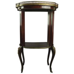 Antique French Louis XIV Style Mahogany and Ormolu Sculpture Stand, circa 1900