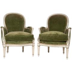 Pair of Louis XVI Style Armchairs Attributed to Jansen