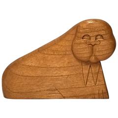 Whimsical Wood Sculpture of a Wlarus