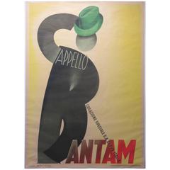 Vintage Gino Boccasile Cappello Bantam Poster, 1938