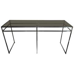 Milo Baughman Thayer Coggin Chrome Console Table