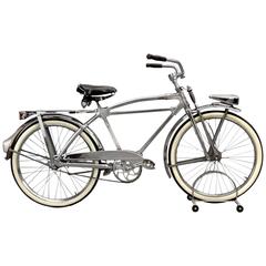 Vintage Classic Deco Style Silver King Hex Tube Bicycle