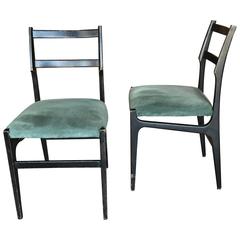 Pair of Gio Ponti Leggera Dining Chairs 1
