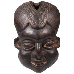 Expressive Tribal Cameroon Bamun Helmet Mask, Africa, circa 1930s-1940s 6