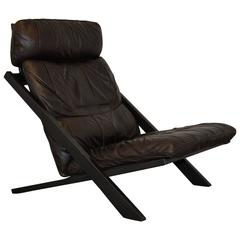 Patchwork Leather Lounge Chair by Ueli Berger for De Sede of Switzerland, 1970s 7