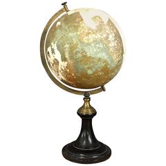 Heavily Distressed World Globe, Napoleon III, France, 19th Century