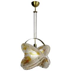 1960s Space Age Italian Chandelier by Mazzega 1