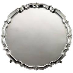 Vintage 20th Century Important Winston Churchill Solid Silver Salver, circa 1911