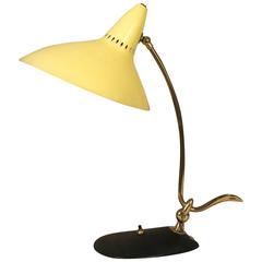 Italian Mid-Century Metal Table Lamp 11