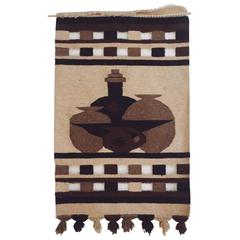 Vintage 1970s Navajo Style Woven Wall Tapestry