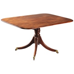 Late 18th-Century Tilt-Top Flame Mahogany Dining, Breakfast Table