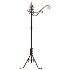 Wrought Iron Standard Lamp Attributed to Raymond Subes