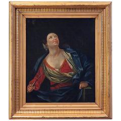Baroque Oil Painting of Lucretia, Italy, circa 1600 4