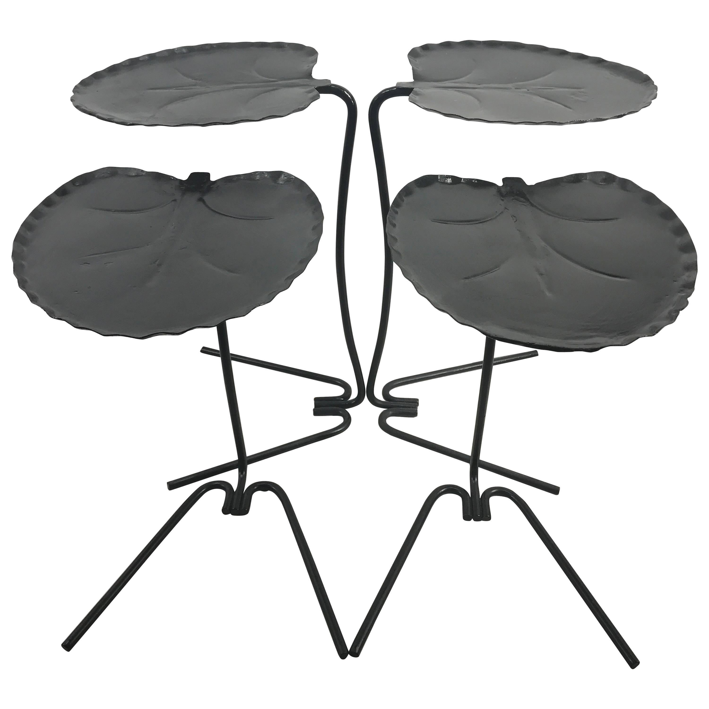 Two Pair of Salterini Lily Pad Nesting Tables