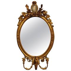 Stunning Regency Oval Gilt Girondelle Mirror