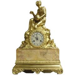 Stunning Gilt Bronze Mantle Clock by 'Gillion'