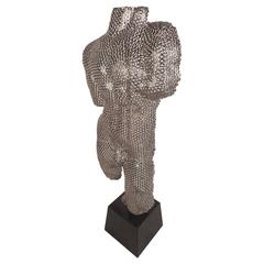 Unique Contemporary Modern Bolt Torso Sculpture 8