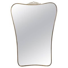 Mid-Century Modern Sculptural Italian Mirror