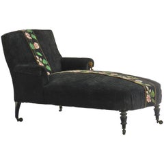Antique French Chaise Longue Meridienne Armchair Napoleon III to Recover