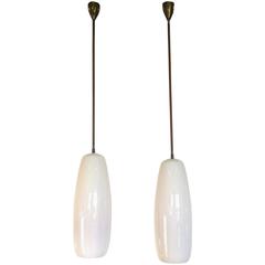 Pair of Chandeliers by Massimo Vignelli, Venini, 1950