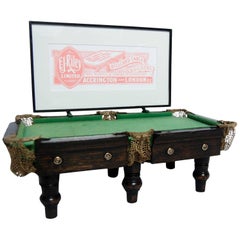 Miniature Billiards Table Shop Advertising display for E.J. Riley c1920