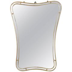 Mid-Century Modern Italian Mirror #2 Brass Band 3