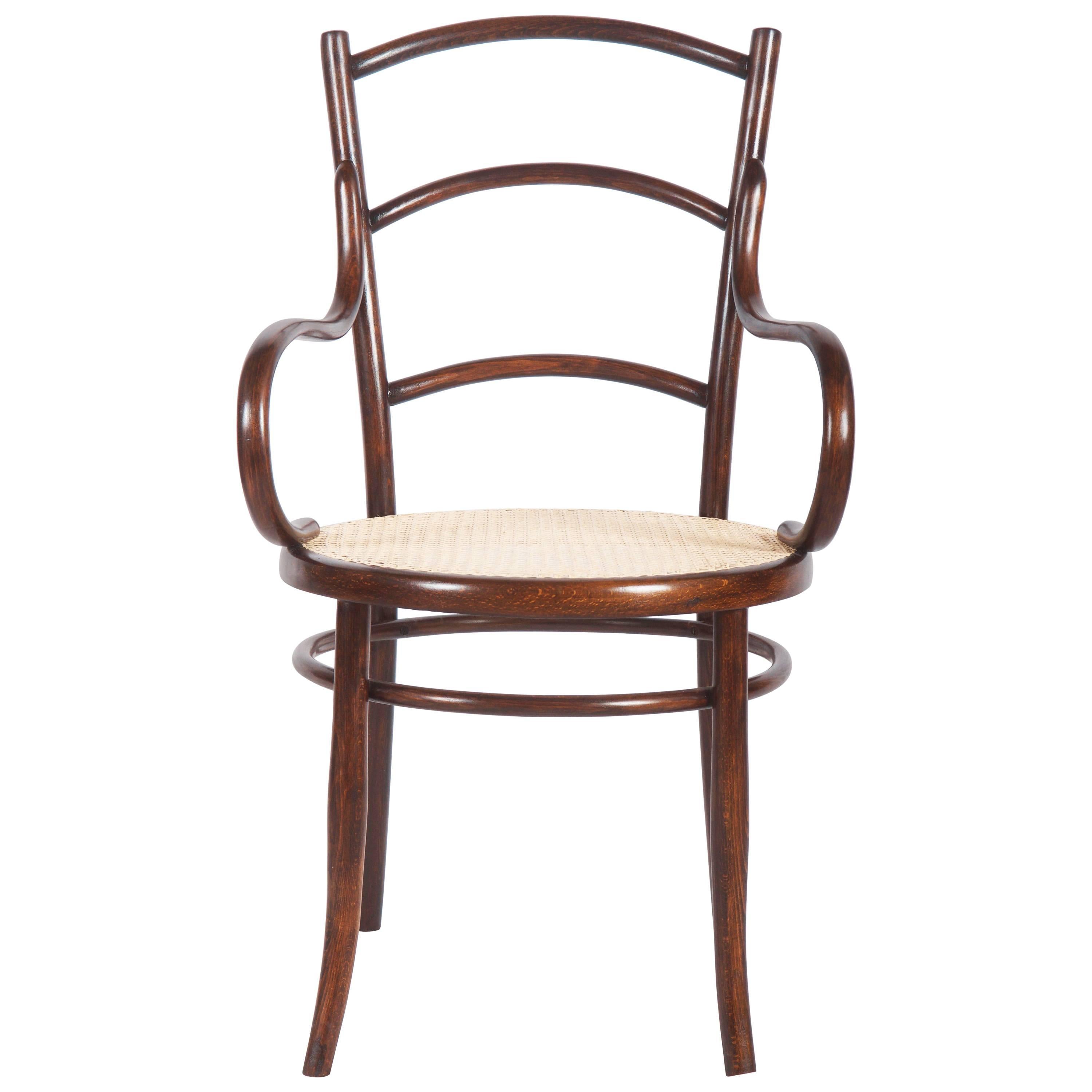 Fauteuil en bois cintré Josef Hoffmann Succ