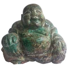 Stone Happy Buddha, Chrysocolla